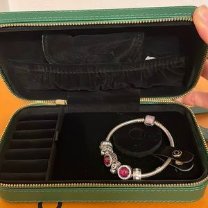Pandora bracelet ,with 6 charms